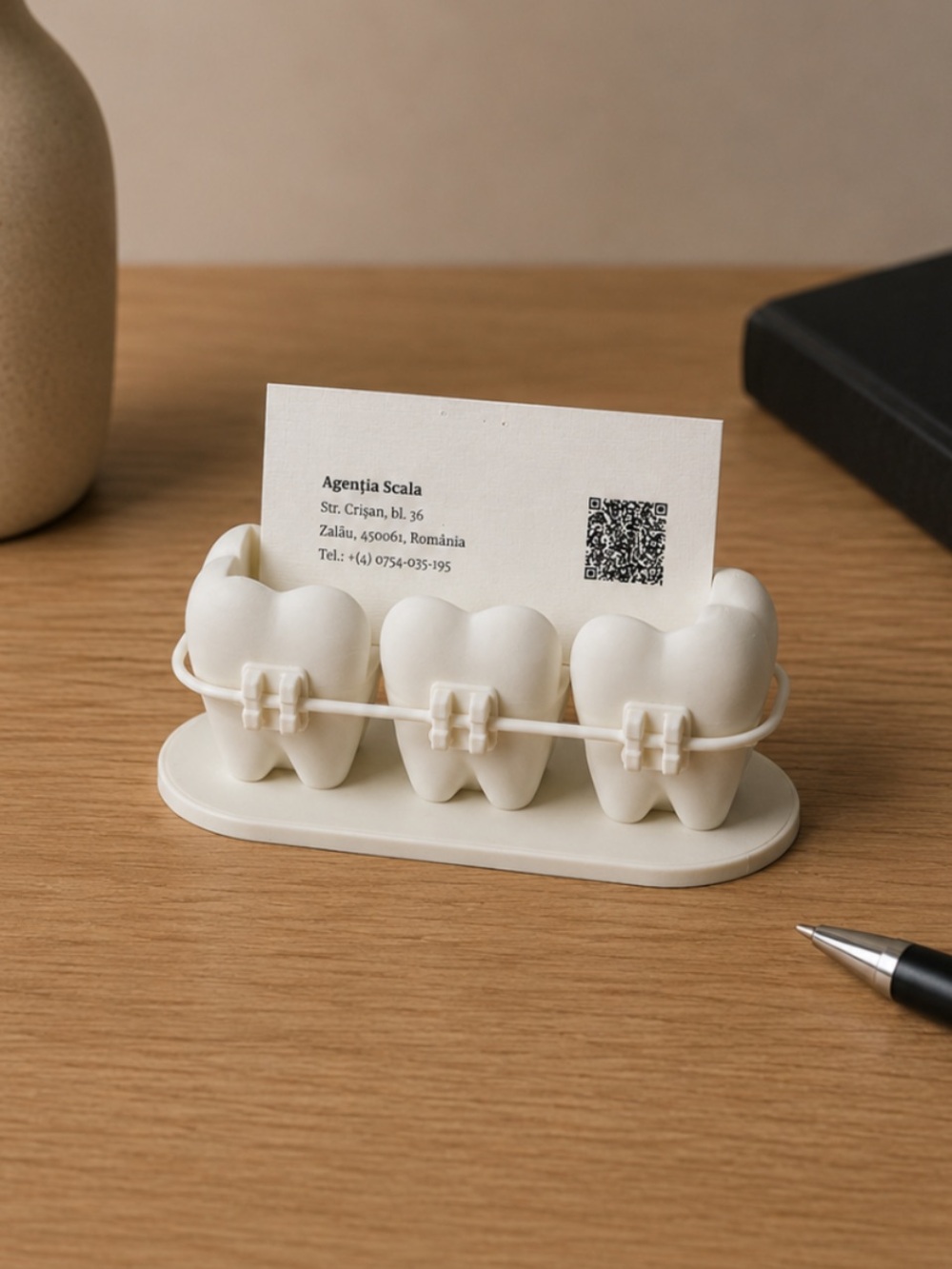 3D Printed Dental Business Card Holder. - Picture 1 of 5